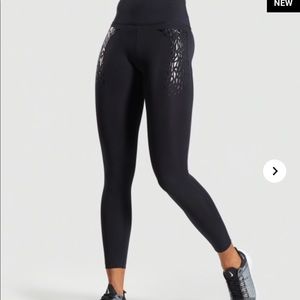 NWT Gymshark Black Exo Leggings NEW